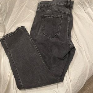 Black “boyfriend” jeans